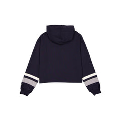 New York Yankees Women's Throwback Cropped Tie Hoodie