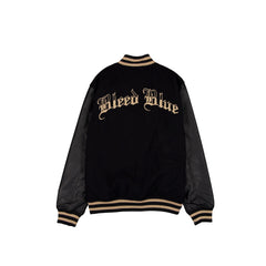 Los Angeles Dodgers Gothic Lettering Black Wool Varsity Jacket