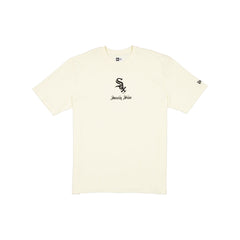 Chicago White Sox Gothic Lettering Chrome White T-Shirt