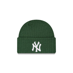 New York Yankees Wide Cuff Green Beanie Hat