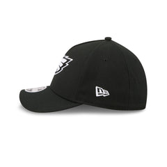 Philadelphia Eagles Poly Black & White 39THIRTY M-Crown A-Frame Stretch Fit Hat