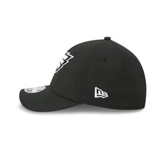 Philadelphia Eagles Poly Black & White 39THIRTY M-Crown Stretch Fit Hat