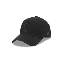 Chicago Cubs Waxed Canvas Black 59FORTY A-Frame Fitted Hat