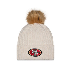 San Francisco 49ers Women's Sandy Linen Pom Knit Hat