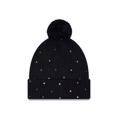 New York Yankees Women's Rhinestone Pom Knit Hat