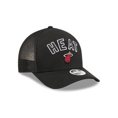 Miami Heat Sequin Wordmark Women's 9FORTY M-Crown A-Frame Trucker Hat
