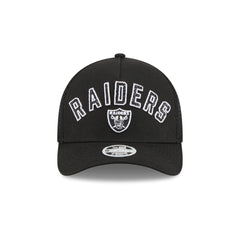 Las Vegas Raiders Sequin Wordmark Women's 9FORTY M-Crown A-Frame Trucker Hat