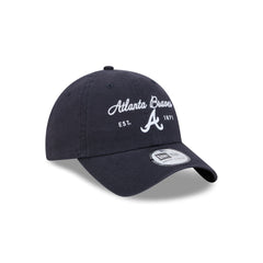 Atlanta Braves Script Wordmark Casual Classic Adjustable Hat