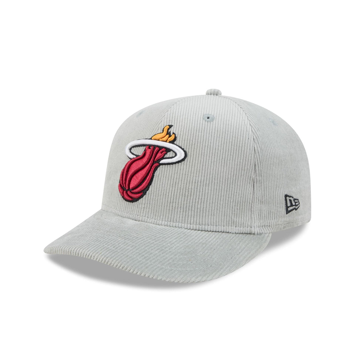 Miami Heat Light Gray Corduroy 59FIFTY Fitted Hat