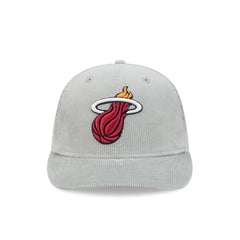 Miami Heat Light Gray Corduroy 59FIFTY Fitted Hat