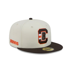 Cleveland Browns Deceptor Chrome White 59FIFTY Fitted Hat