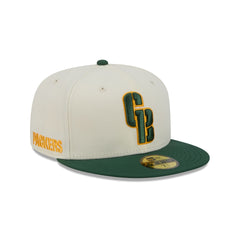 Green Bay Packers Deceptor Chrome White 59FIFTY Fitted Hat