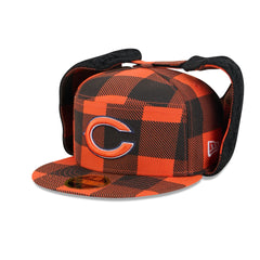 Chicago Bears Plaid Split Panel Dog Ear 59FIFTY Fitted Hat