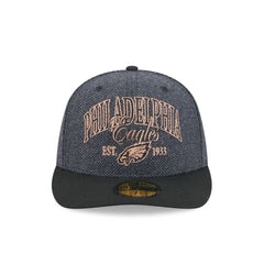Philadelphia Eagles Black Faux Wool 59FIFTY Fitted Hat