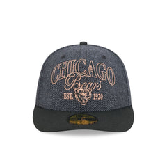Chicago Bears Black Faux Wool 59FIFTY Fitted Hat