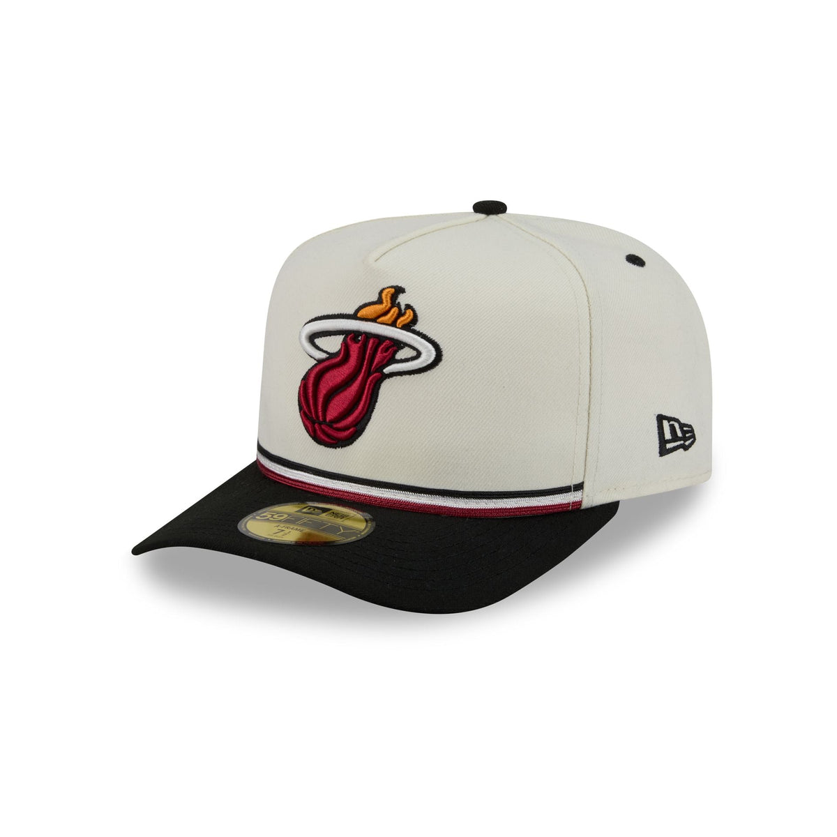 Miami Heat Vintage Stripe 59FIFTY A-Frame Fitted Hat