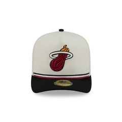 Miami Heat Vintage Stripe 59FIFTY A-Frame Fitted Hat