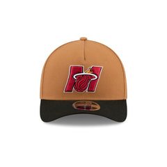 Miami Heat Deceptor Bronze 9FORTY M-Crown A-Frame Snapback Hat