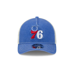 Philadelphia 76ers Frayed Logo 9FORTY M-Crown A-Frame Trucker Hat