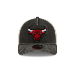 Chicago Bulls Frayed Logo 9FORTY M-Crown A-Frame Trucker Hat
