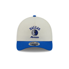 Dallas Mavericks Arched Graphic Chrome White 9FORTY M-Crown A-Frame Snapback Hat