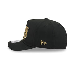 Atlanta Braves Gold Laurel Black 9FIFTY A-Frame Snapback Hat