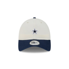 Dallas Cowboys Mini Logo Chrome White Casual Classic Adjustable Hat