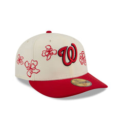 Washington Nationals Floral Outline 59FIFTY Fitted Hat