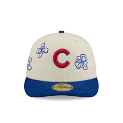 Chicago Cubs Floral Outline 59FIFTY Fitted Hat