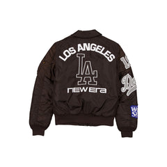 Alpha Industries x Los Angeles Dodgers Brown MA-1 Flight Jacket