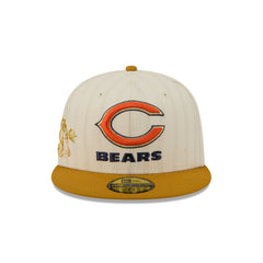 Chicago Bears Chrome Herringbone 59FIFTY Fitted Hat