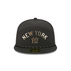 New York Yankees Gold Logo Rope Split Panel 59FIFTY Fitted Hat