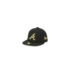 Atlanta Braves Gold Logo Mini 59FIFTY Fitted Hat