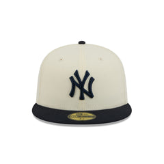 New York Yankees Chrome White Basic 59FIFTY Fitted Hat