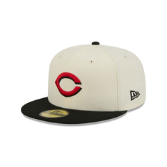 Cincinnati Reds Chrome White Basic 59FIFTY Fitted Hat