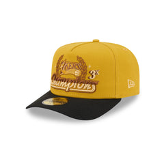 Just Caps Hardwood Classics Trophy Yellow Philadelphia 76ers 59FIFTY A-Frame Fitted Hat
