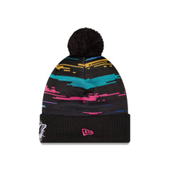 Miami Dolphins 2026 Crucial Catch Pom Knit Hat