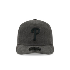 Philadelphia Phillies Black Pigment Dye 19TWENTY Snapback Hat