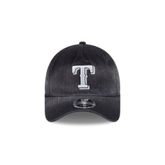Texas Rangers Washed Black Denim 9FORTY A-Frame Unstructured Snapback Hat