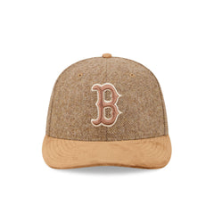 Boston Red Sox Moon Brisbane Moss Brown Visor 59FIFTY Fitted Hat