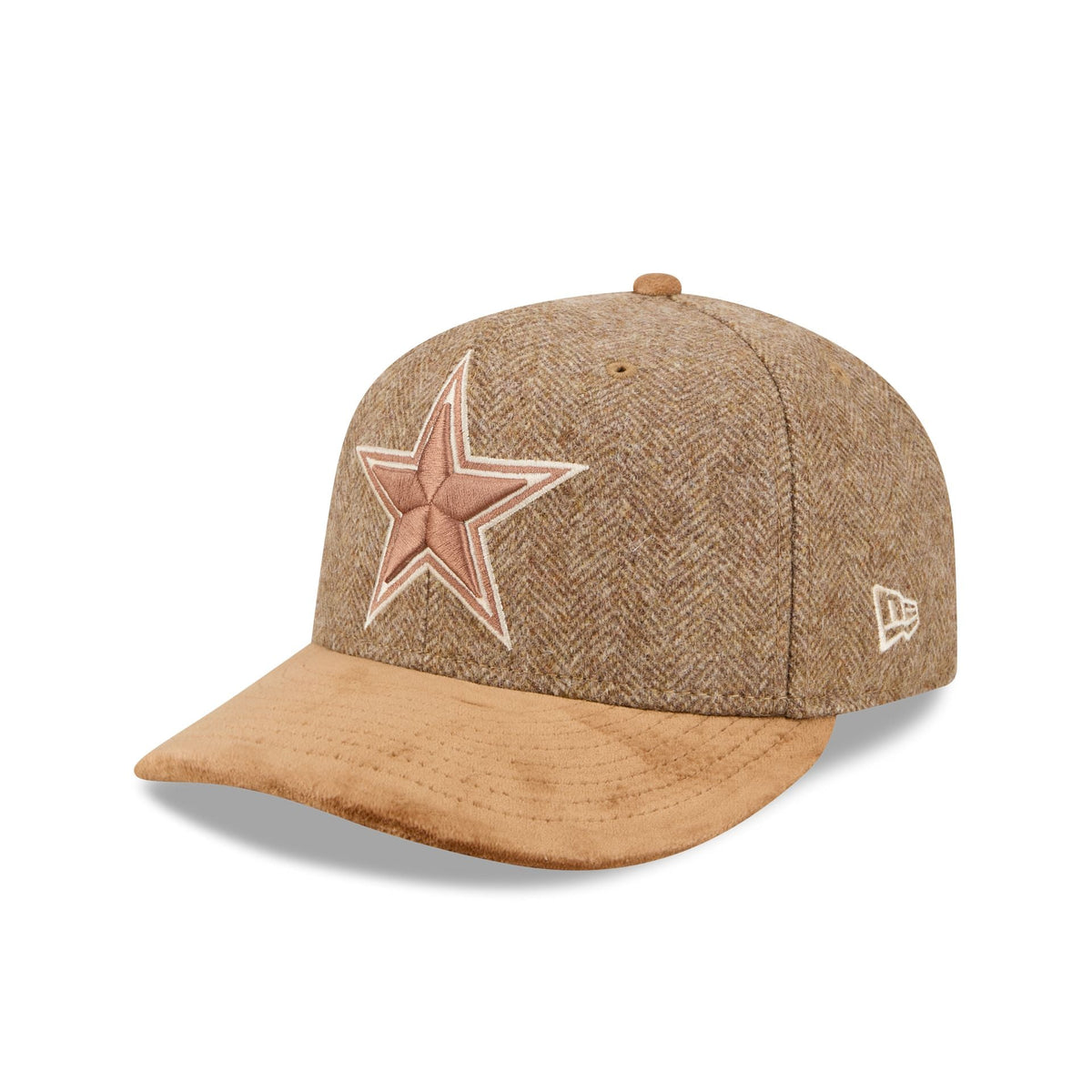 Dallas Cowboys Moon Brisbane Moss Brown Visor 59FIFTY Fitted Hat