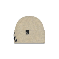 Atlanta Braves Woolen Heather Gray Short Cuff Knit Beanie Hat