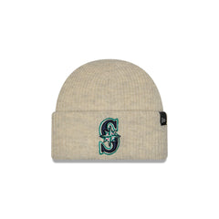 Seattle Mariners Woolen Heather Gray Short Cuff Knit Beanie Hat