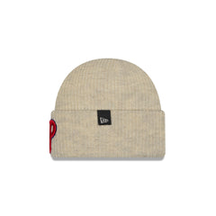 Philadelphia Phillies Woolen Heather Gray Short Cuff Knit Beanie Hat