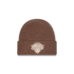 New York Knicks Woolen Tan Short Cuff Knit Beanie Hat