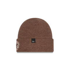 Chicago Cubs Woolen Tan Short Cuff Knit Beanie Hat