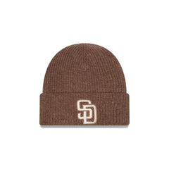 San Diego Padres Woolen Tan Short Cuff Knit Beanie Hat