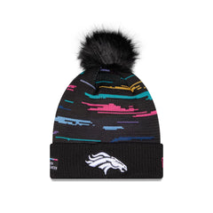 Denver Broncos 2026 Crucial Catch Women's Pom Knit Hat