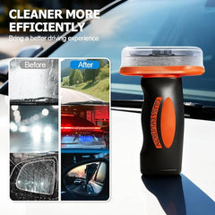 Glass cleaning brush for removing oil film