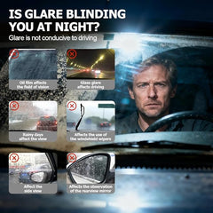Glass cleaning brush for removing oil film